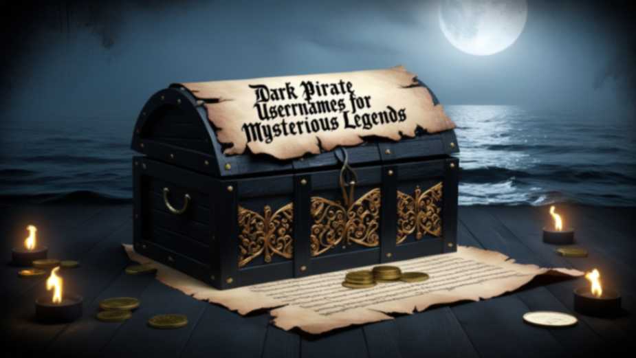 700+ Epic & Unique Pirate Usernames: Set Sail With a Legendary Online Identity 4 Dark Pirate Usernames for Mysterious Legends